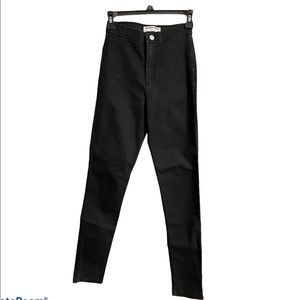 American apparel black high waisted skinny jeans
